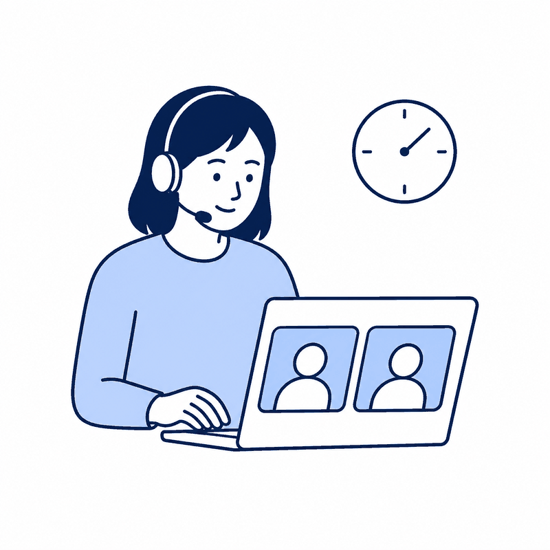 30分程度のオンラインヒアリング