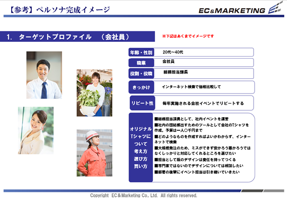 【ペルソナ参考例】 イメージ