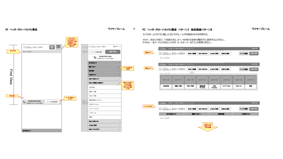画面設計ワイヤーフレーム1 イメージ