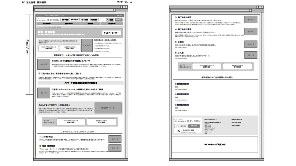 画面設計ワイヤーフレーム4 イメージ
