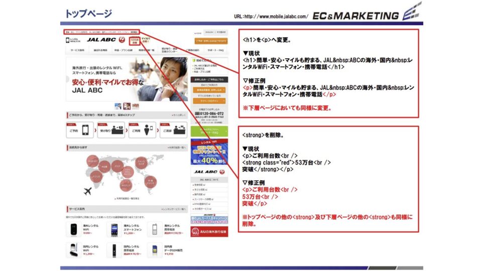 SEO内部改善指示書3 イメージ