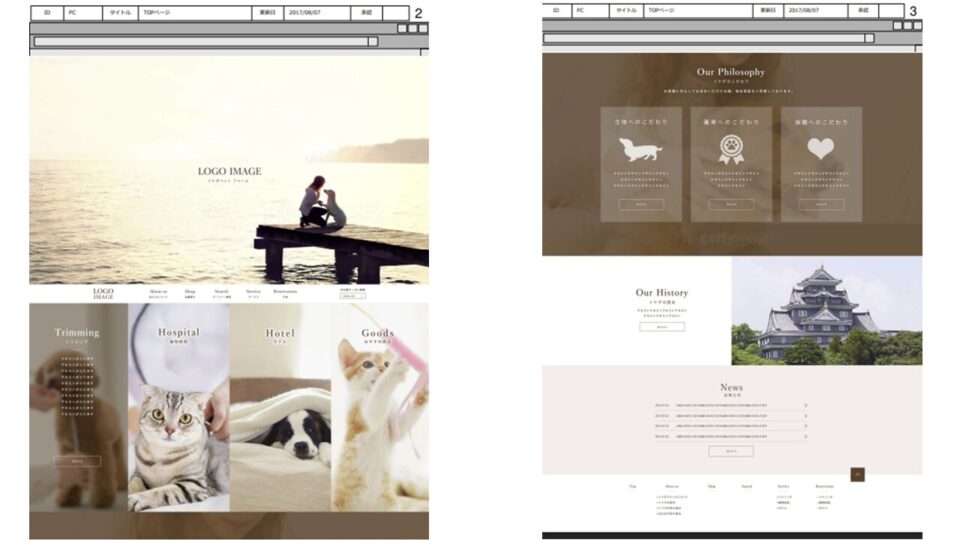 画面設計ワイヤーフレーム4 イメージ