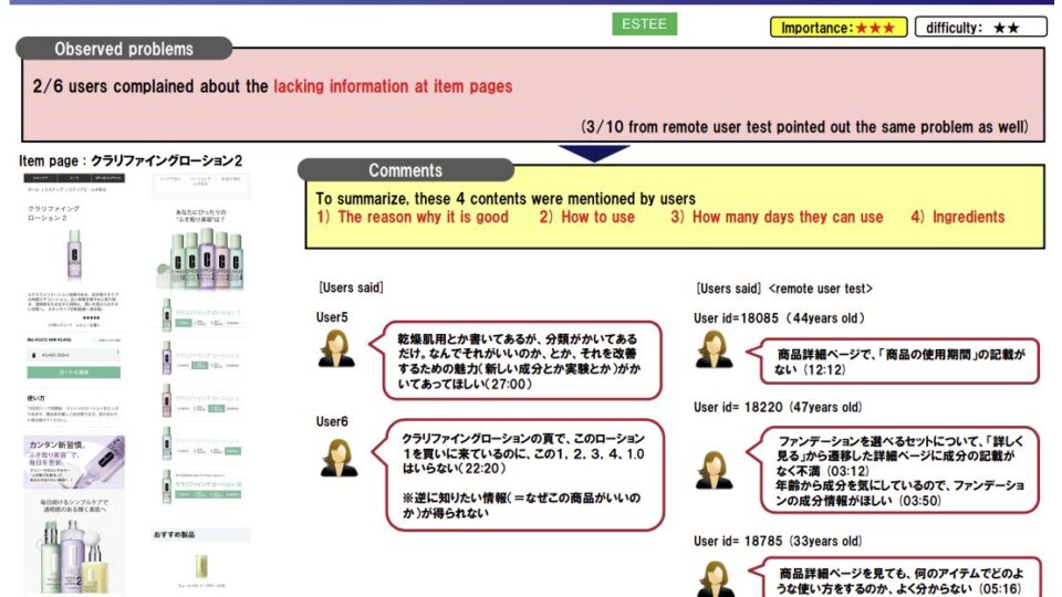 【CLINIQUE vs Amazon】被験者テスト4 イメージ